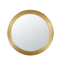 Miroir Rond avec Cadre Doré Élégant