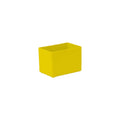 Boîte de rangement jaune en plastique