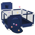 Large Baby Playpen 72x48in with Breathable Mesh and Barrier