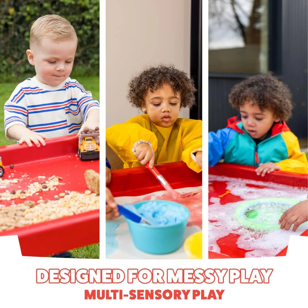 Adjustable Kids PlayTray Table with City & Race Mats and Car Toys Set
