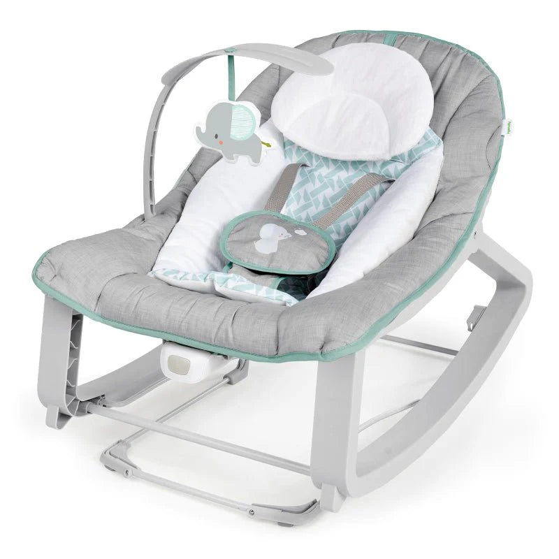 3-in-1 Baby Bouncer, Rocker & Toddler Seat with Vibration and Toy