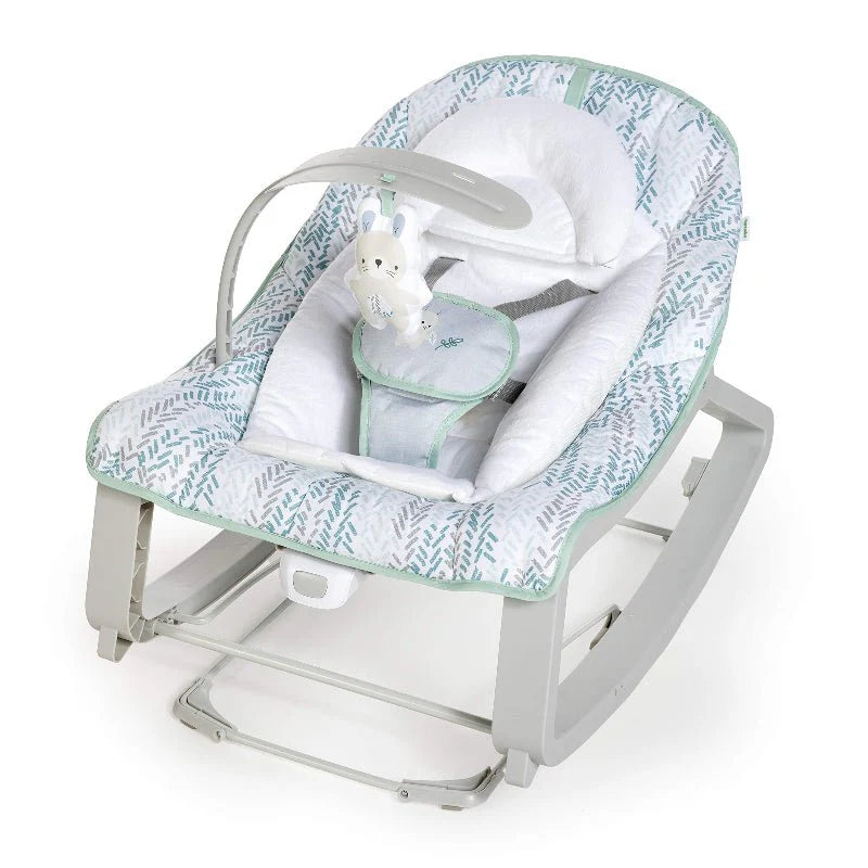 3-in-1 Baby Bouncer, Rocker & Toddler Seat with Vibration and Toy