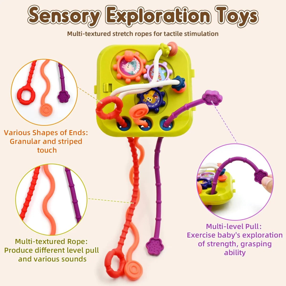 Baby Educational Toy 7-in-1, Activity Cube for 18-36 Months